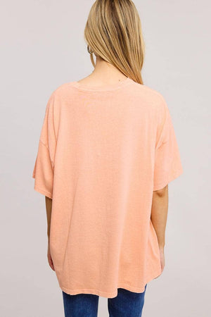 Western Collage Distressed Oversized Seamless Tee
