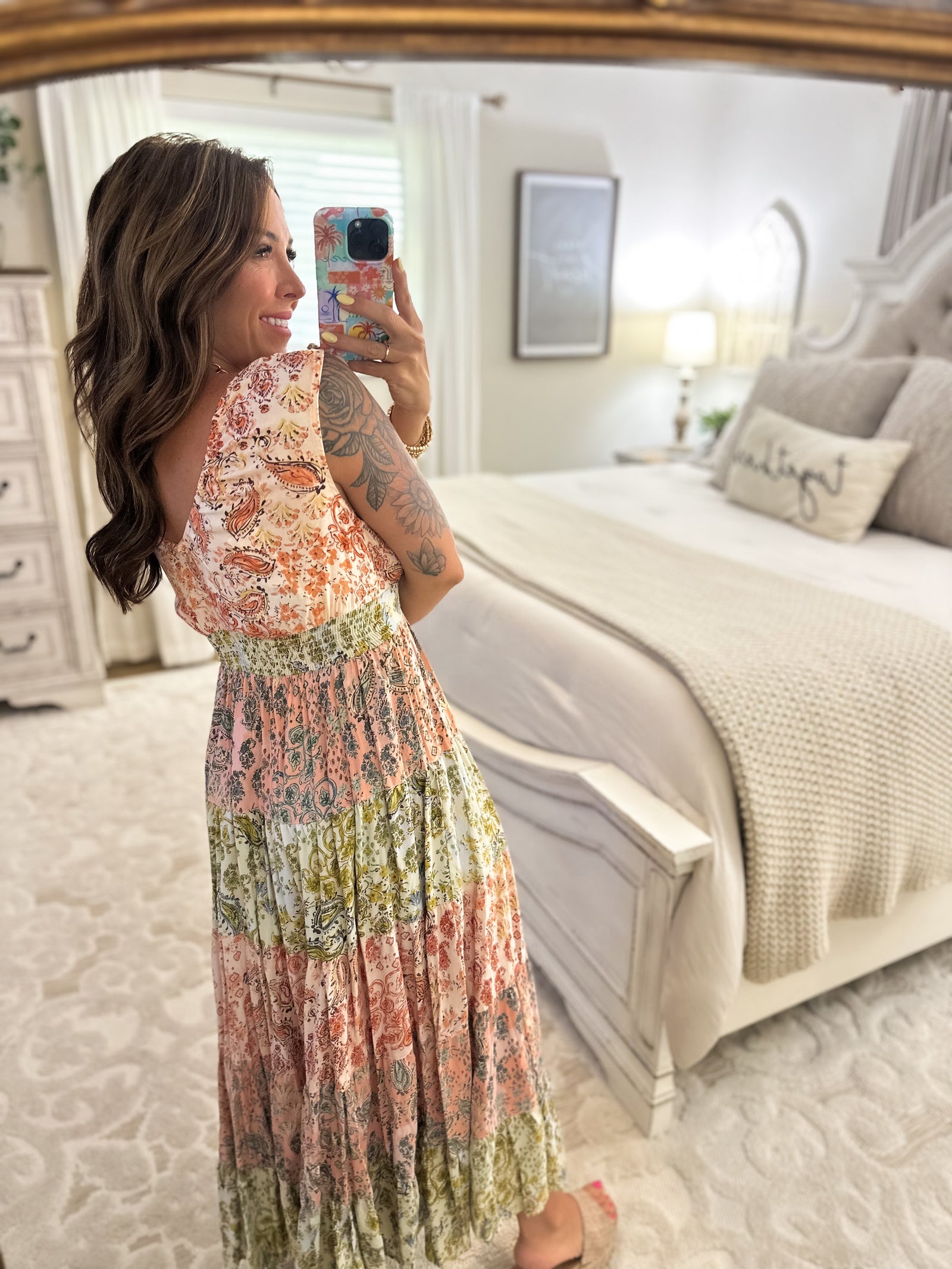 Mckenzie Tie Shoulder Maxi Dress