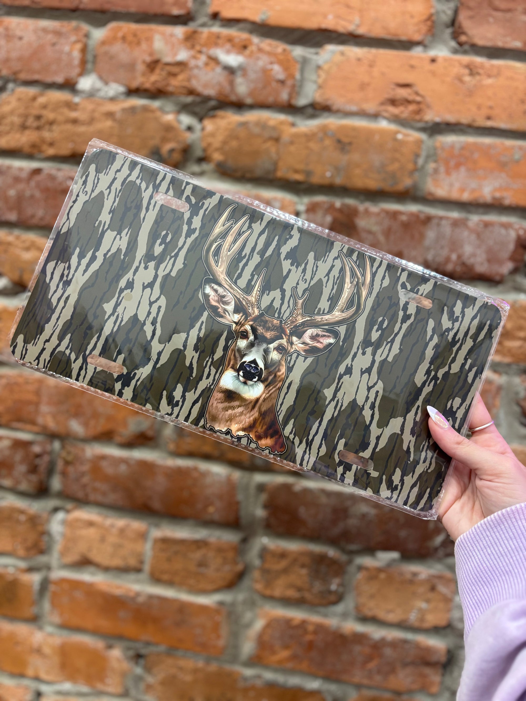 License Plate Tag- Deer Head