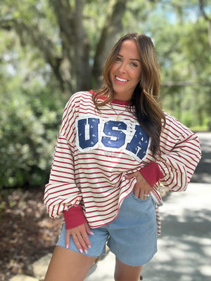 Proud American Girl Oversized Top