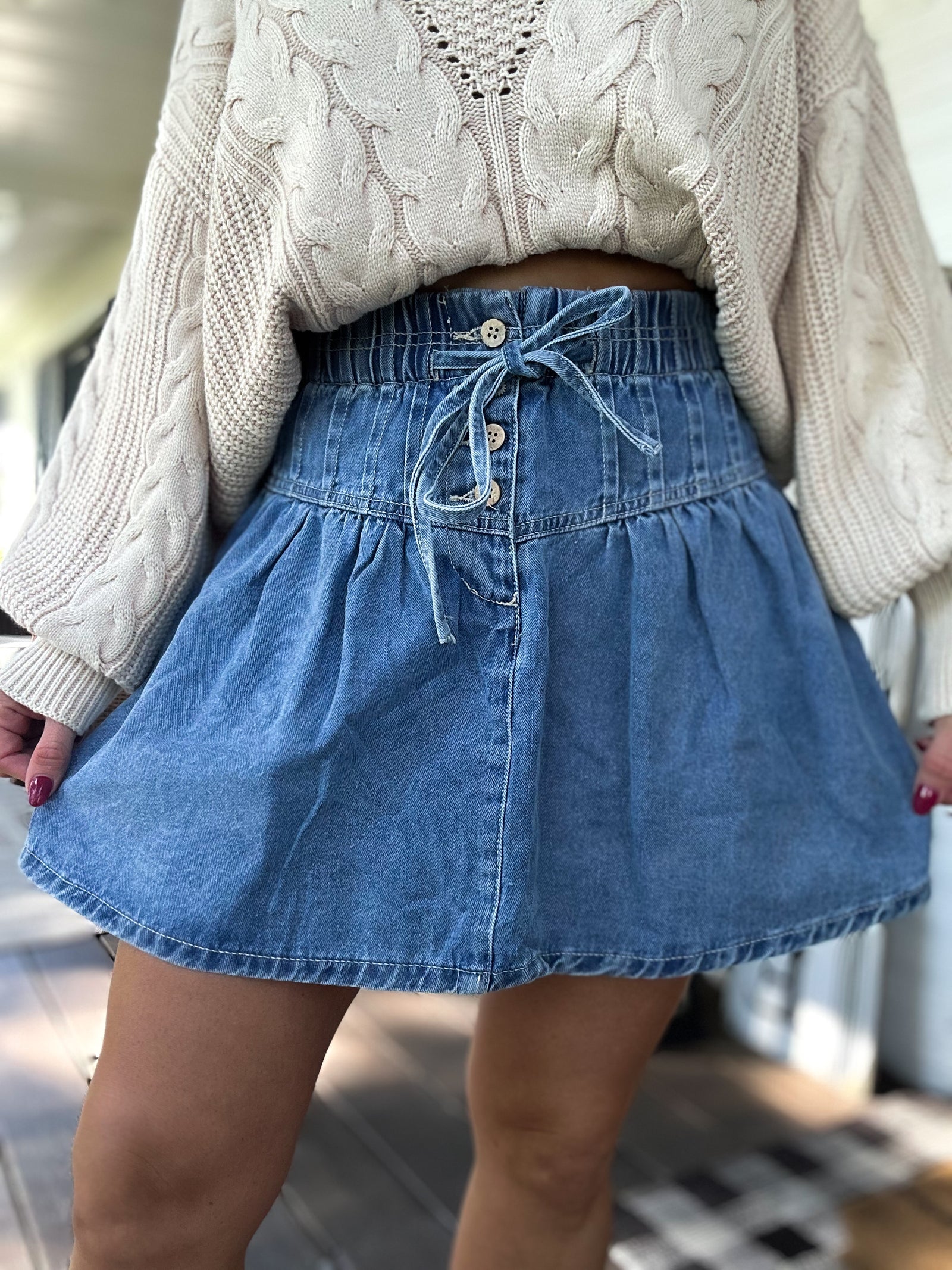 Lucy Denim Mini Skirt