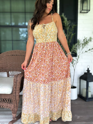 Ivy Patchwork Maxi Dress