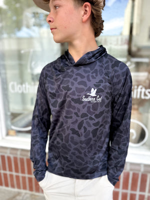 Youth Southern Cut Pro Hoodie - Midnight Camo