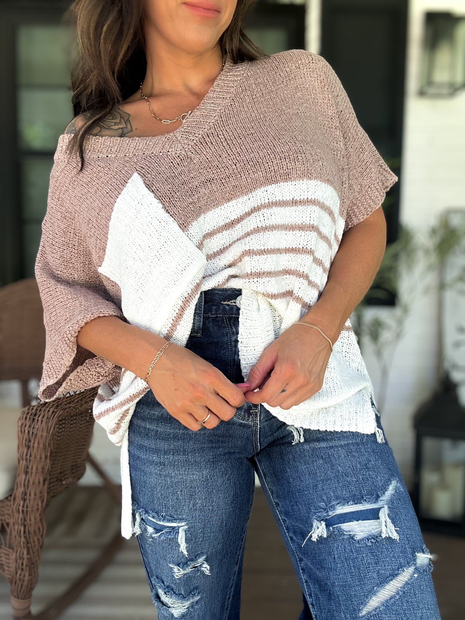 Dani Oversized Knit Top