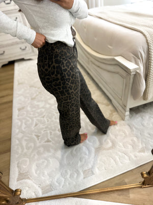 Paris Leopard High Rise Jeans