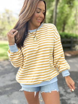 Brandi Striped Pullover