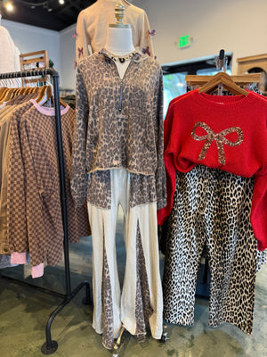 Jade Nicole Vintage Wash Leopard Sweatshirt