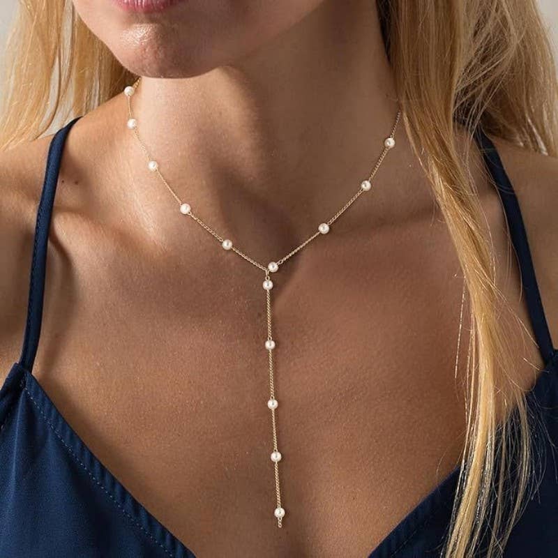 Fall In Love Dainty Pearl Necklace