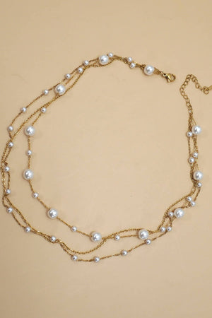 Golden Pearls Necklace