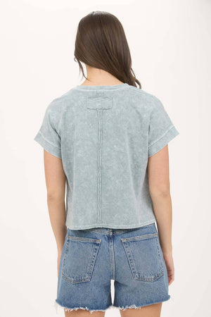 Britt Drop Shoulder Top - White