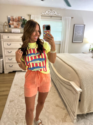 Sardine Stripes Comfort Colors Tee