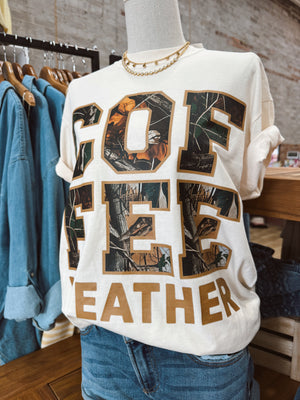 Camo Coffee Weather Comfort Colors Tee
