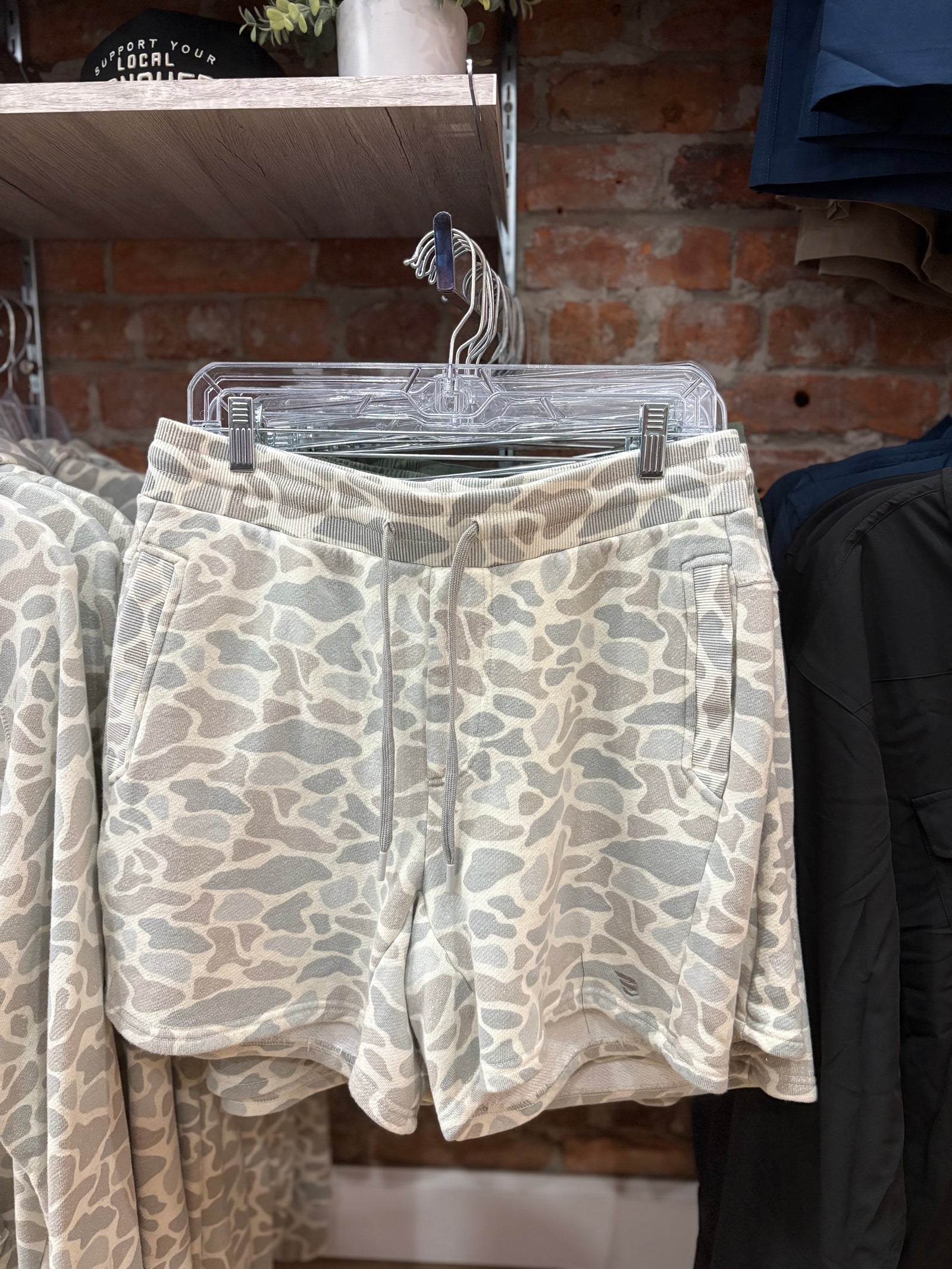 Burlebo Vintage Wash Shorts - Classic Deer Camo
