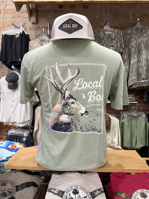 Local Boy Stag Profile Tee - Bay
