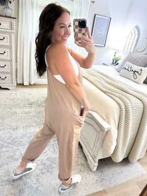 Just Relax Trendy Jumpsuit - Nude
