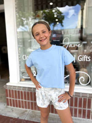 Youth Local Girl Vista Shorts - Saltwater Camo