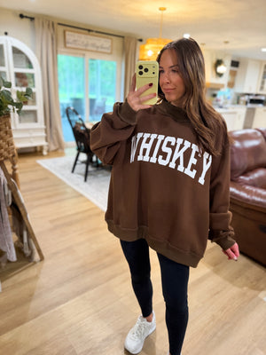 Whiskey/Hungover Reversible Mock Neck