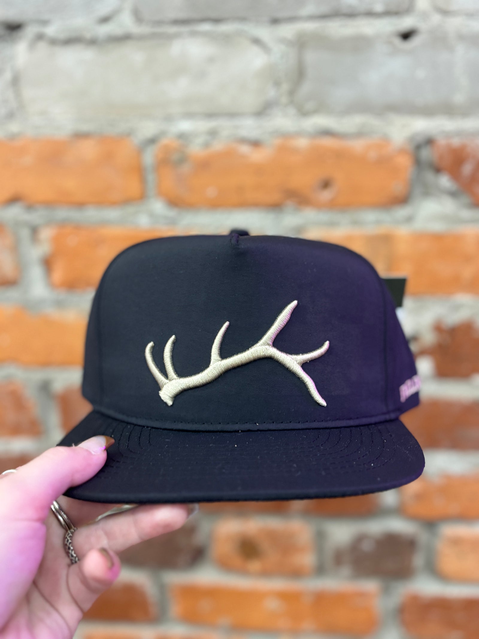 Roost Black Canvas Shed Hat