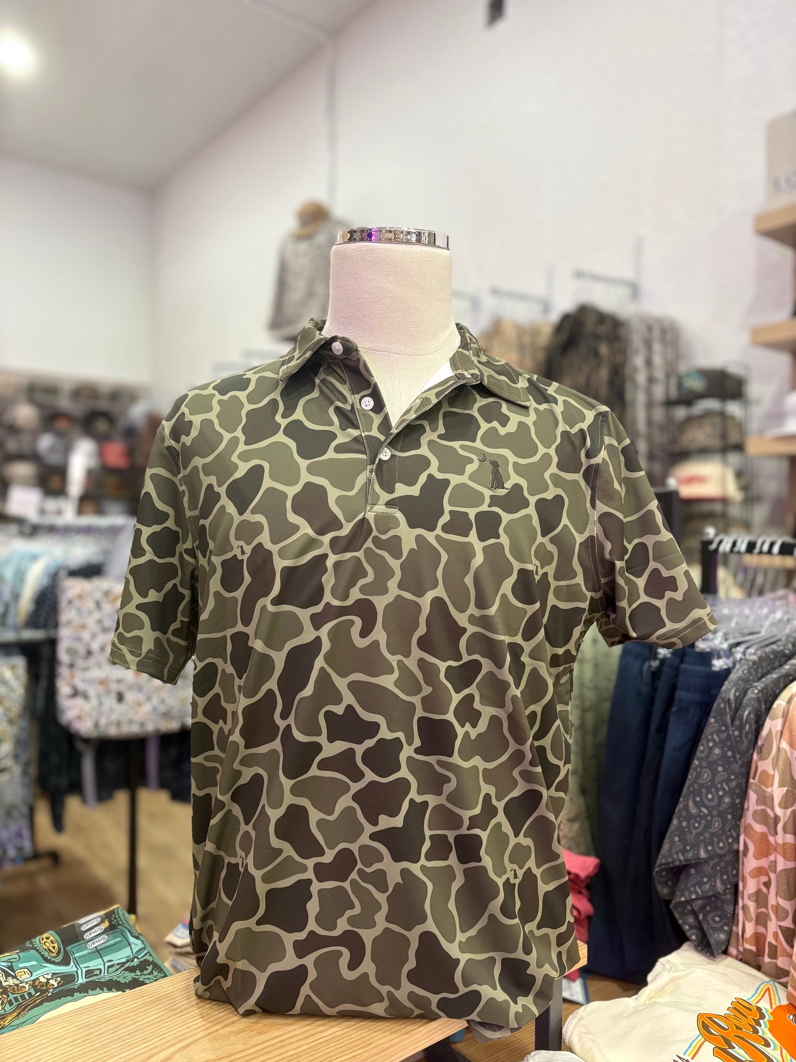 Local Boy Dirty Myrtle Polo - Brush Camo