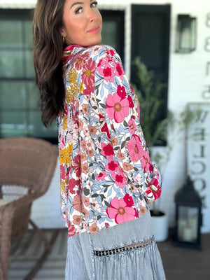 Oakley Woven Floral Print Top