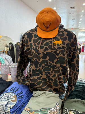 Old Row Duck Camo Hoodie - Orange