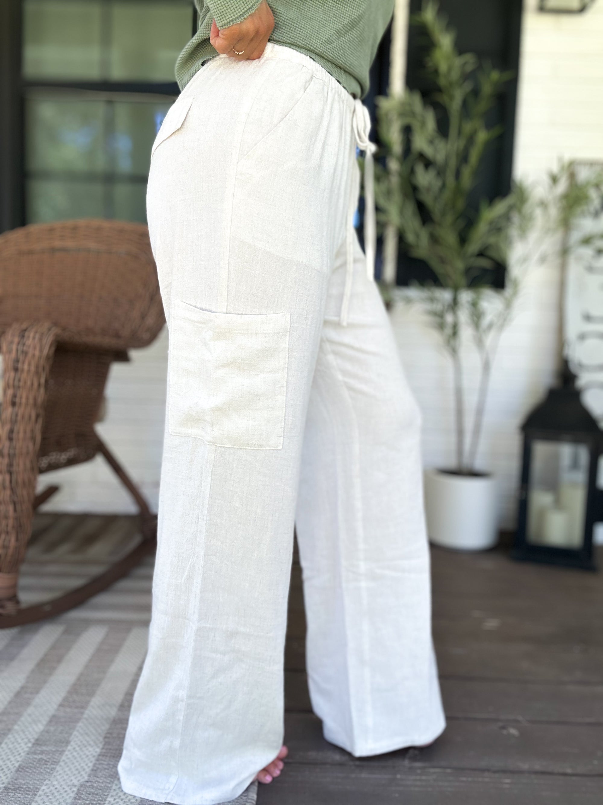 Andi Linen Cargo Pants