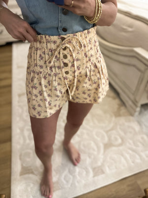Prettiest In The Patch Floral Shorts
