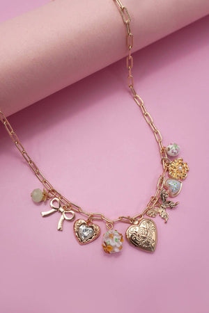Petal Promise Charm Necklace
