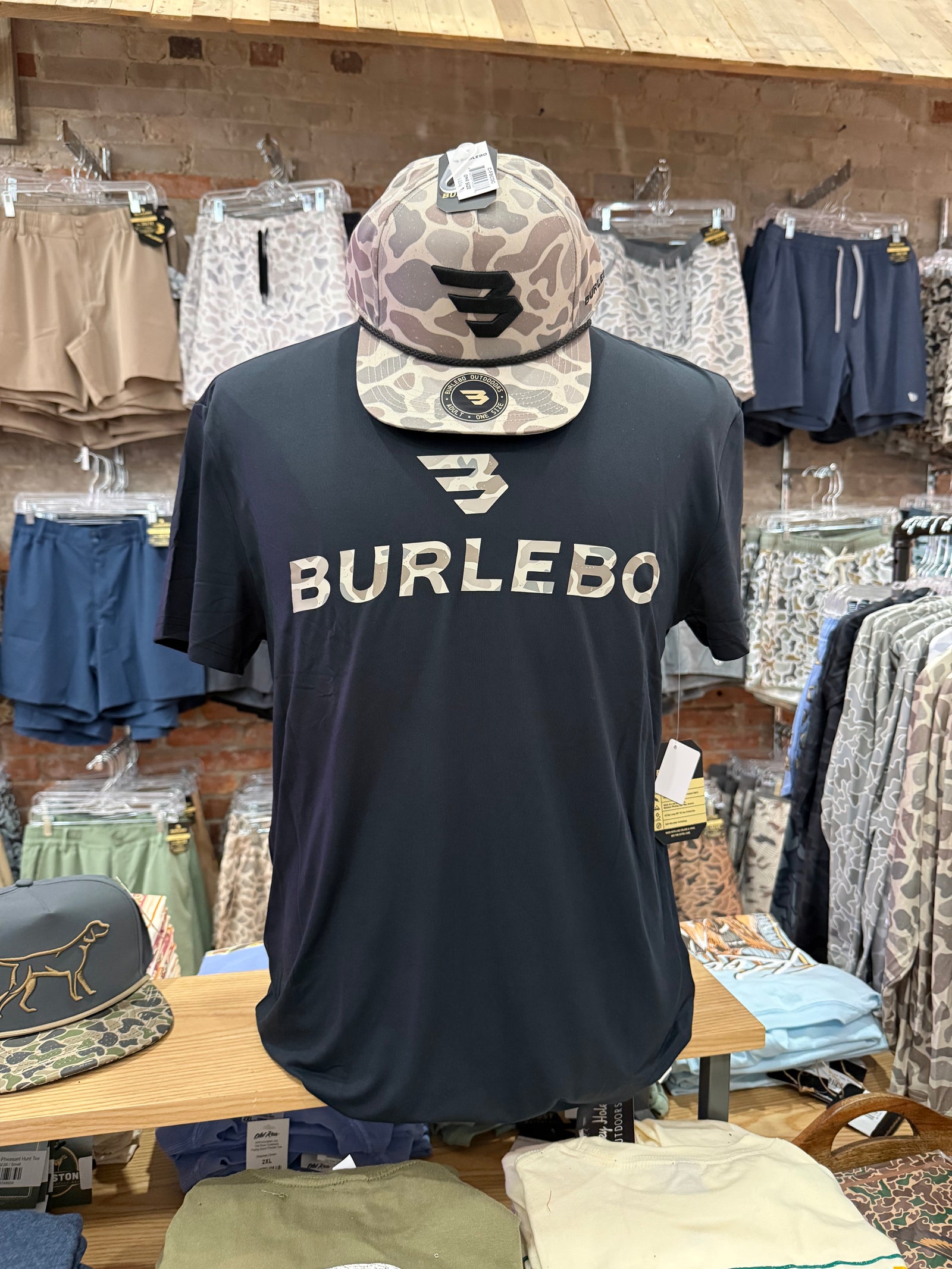 Burlebo Go To Tee - Flying B Logo Classic Deer Camo