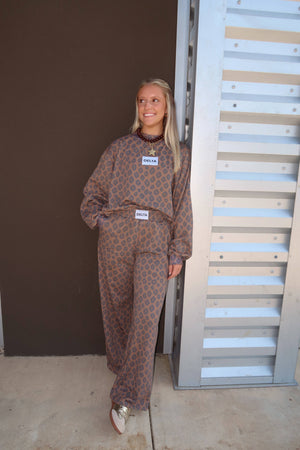 Delta Leopard Mockneck and Pant Set