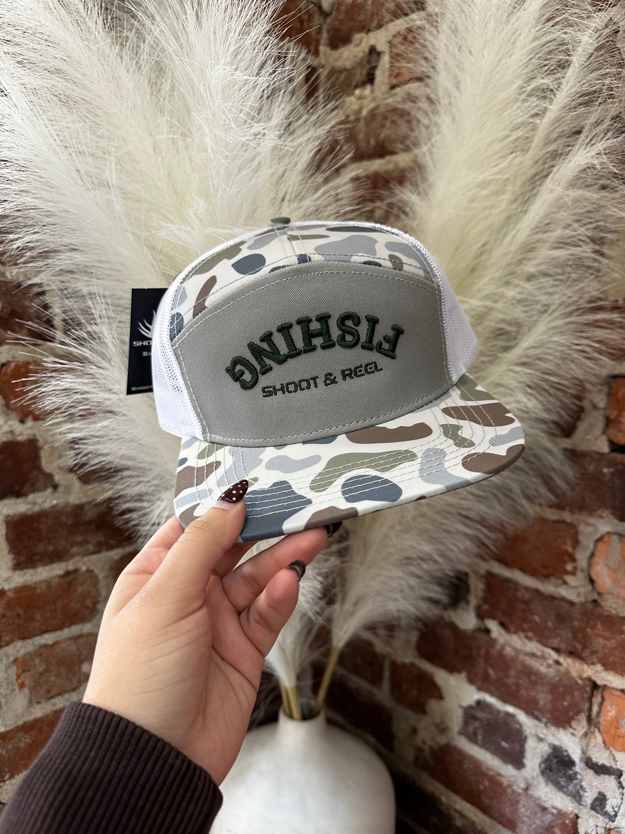 Brackish White Fishing Emblem Hat