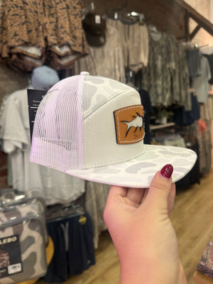 Shoot & Reel Sneaux White Tarpon Cut Out Patch Hat