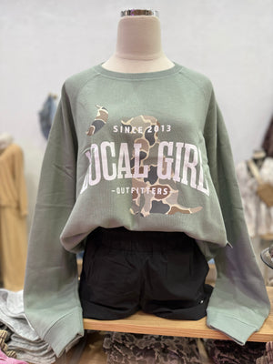 Local Girl Flora Comfort Crew