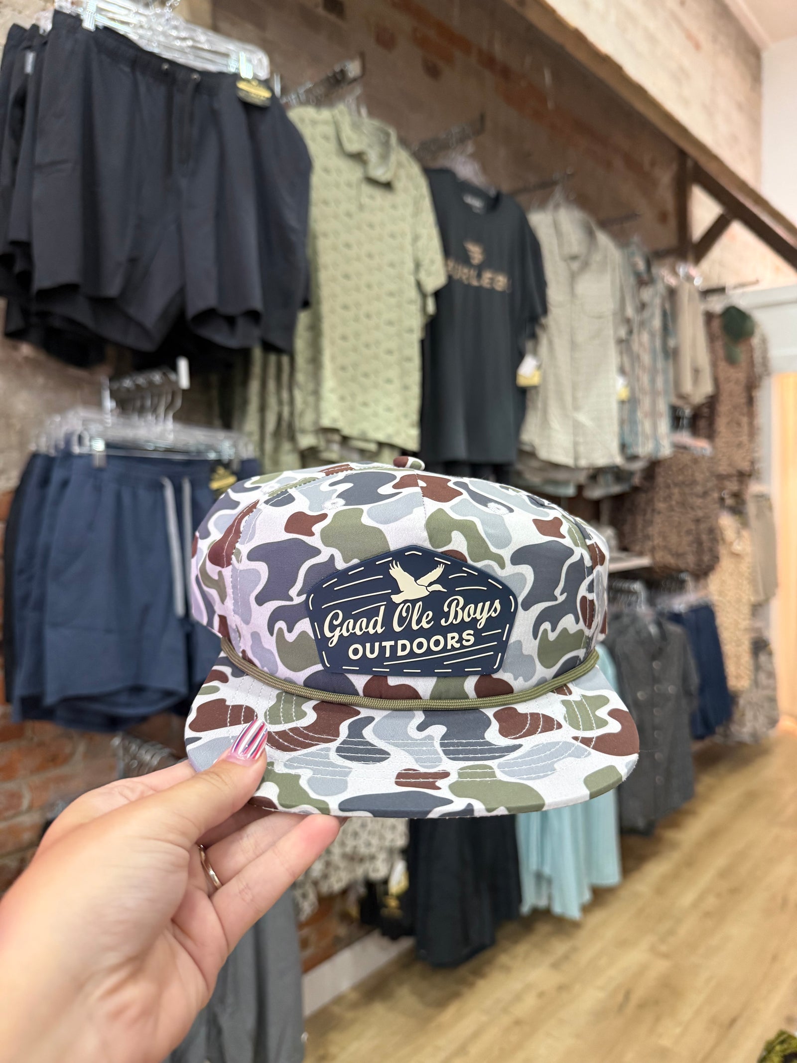 Good Ole Boys Mallard Emblem Camo Rope Hat