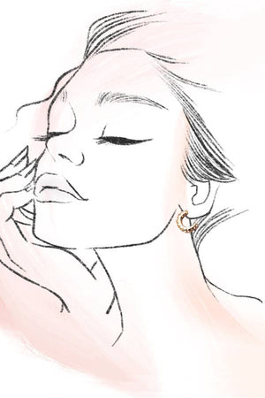 Texture Touched Trio Earrings