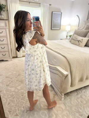 Remember Me Flutter Sleeve Dress