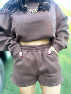 DOORBUSTER - Gabi Round Neck Pullover Brown