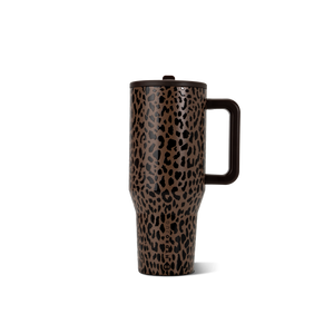 Brown Leopard HydroJug 32 oz Traveler Tumbler