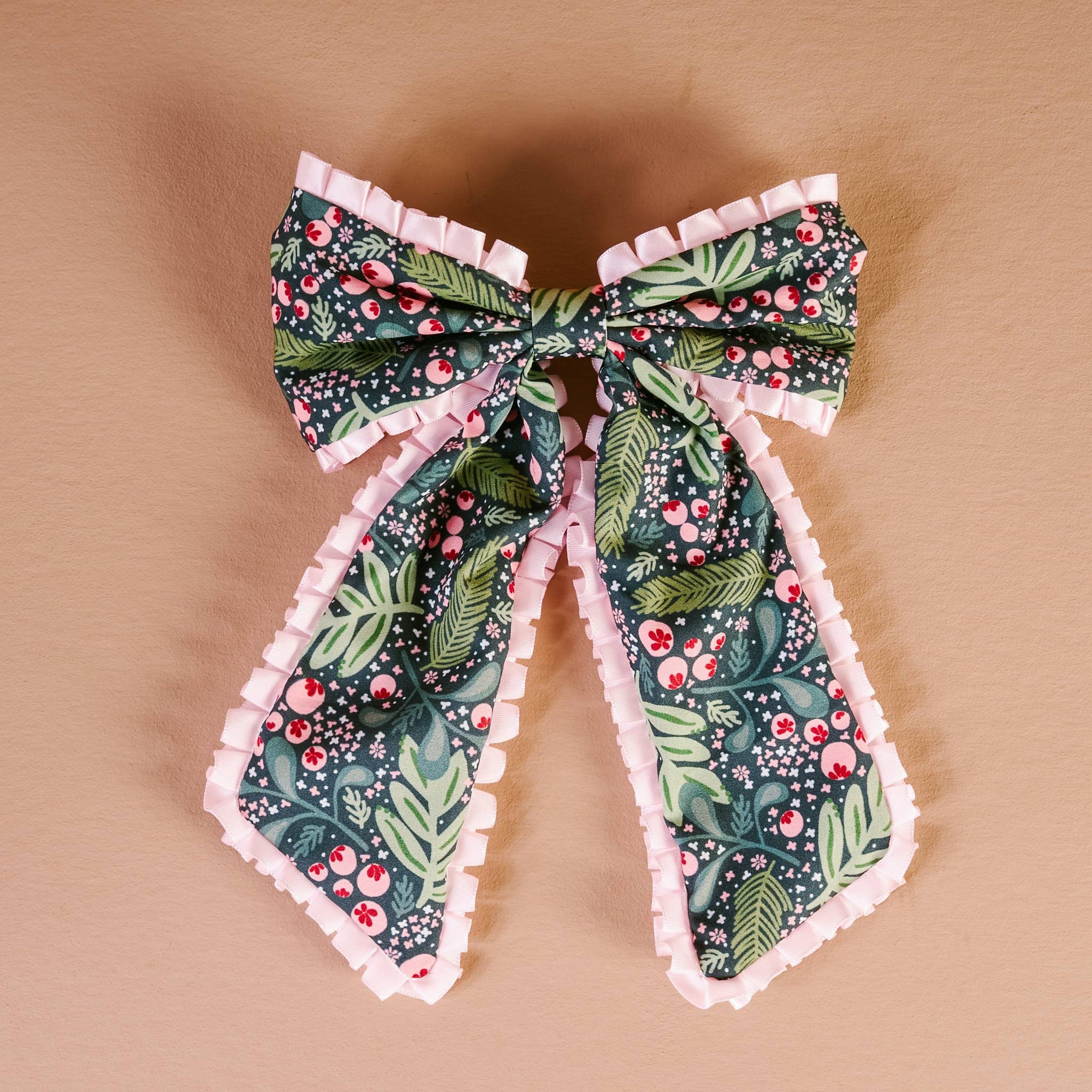 Fancy Frills Hair Bow-Jolly Sprig
