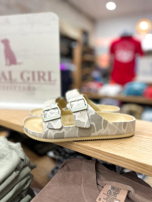 Local Girl Rubber Slides - Saltwater Camo