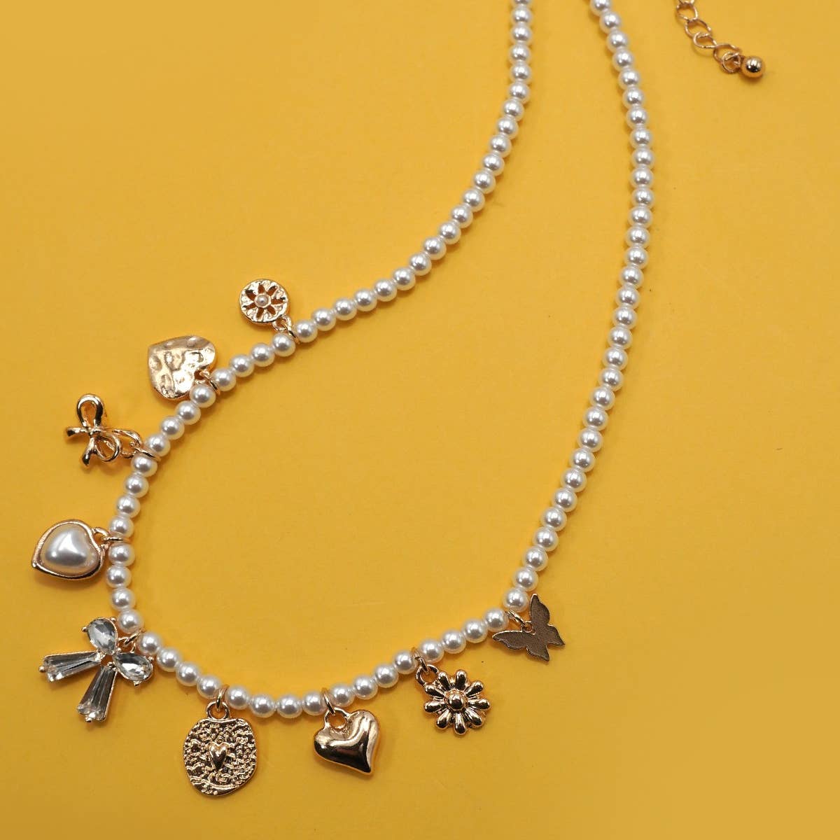 Love Me Like This Pearl Charm Necklace