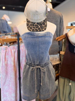 Keni Denim Jean Tube Romper