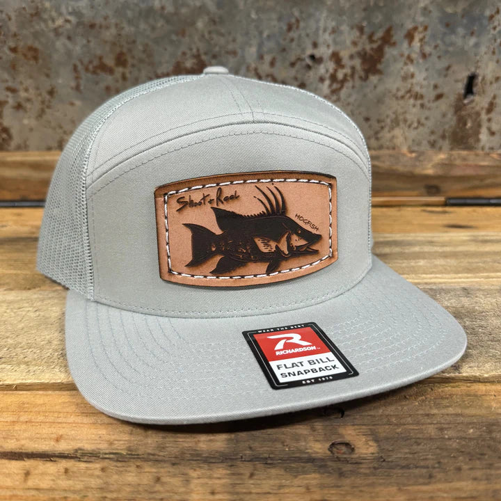 Shoot & Reel Hogfish Leather Patch Hat