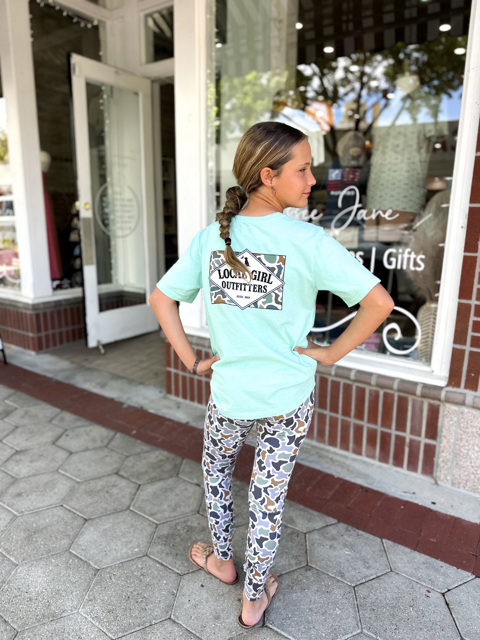 Youth Local Girl Leggings - Localflage Bluff