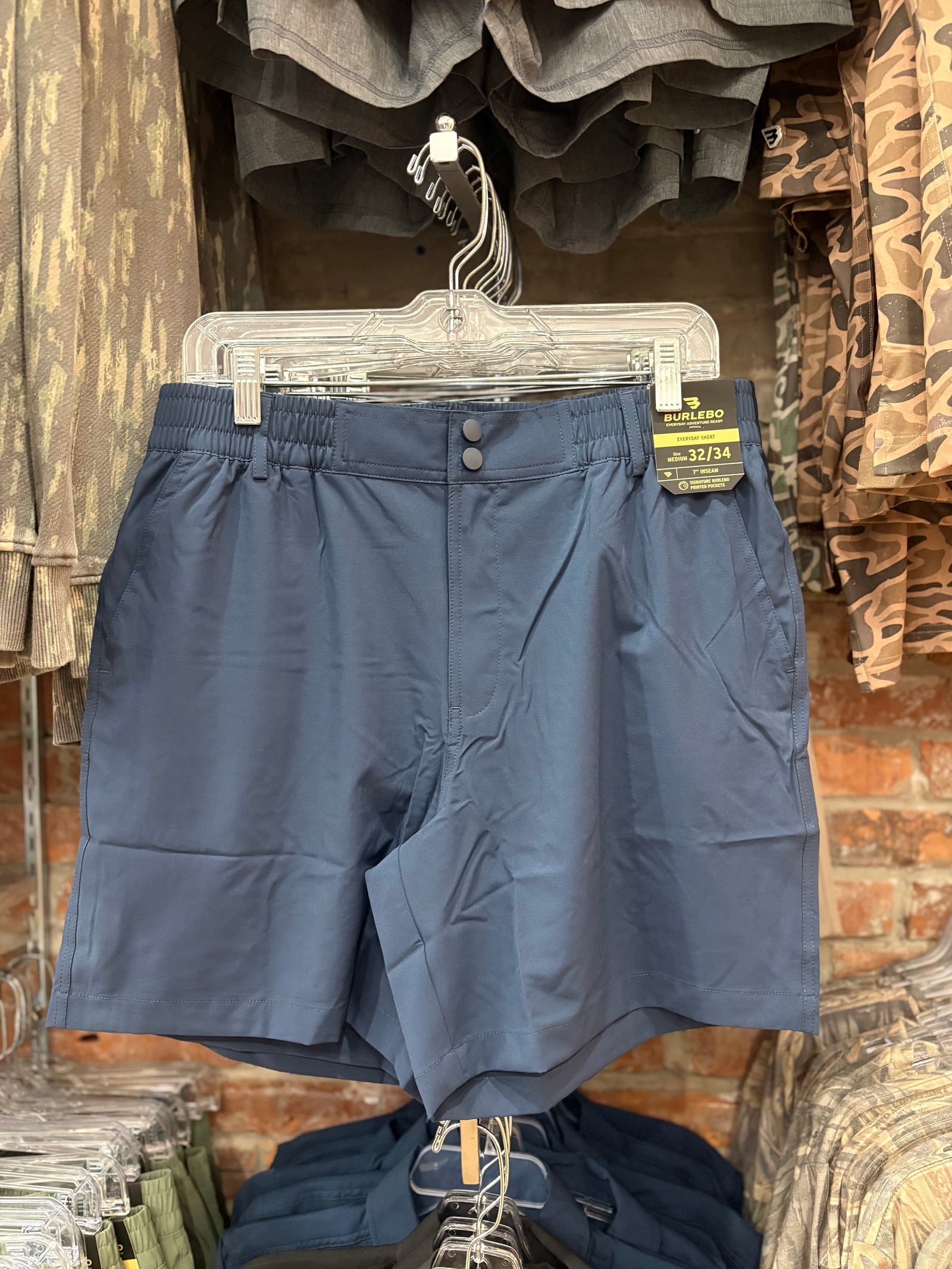 Burlebo Everyday Shorts - Deep Water Navy 7"