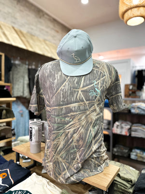 Dirty Marsh Bottomland Camo Backshore Logo  - Teal Series
