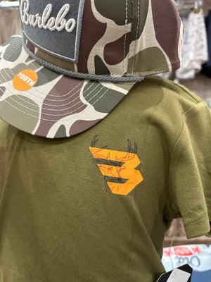 Youth Burlebo Deer Flying B Logo Tee