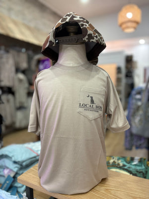 Youth Local Boy Graphic Heather Blend Crew - Vintage Sphere