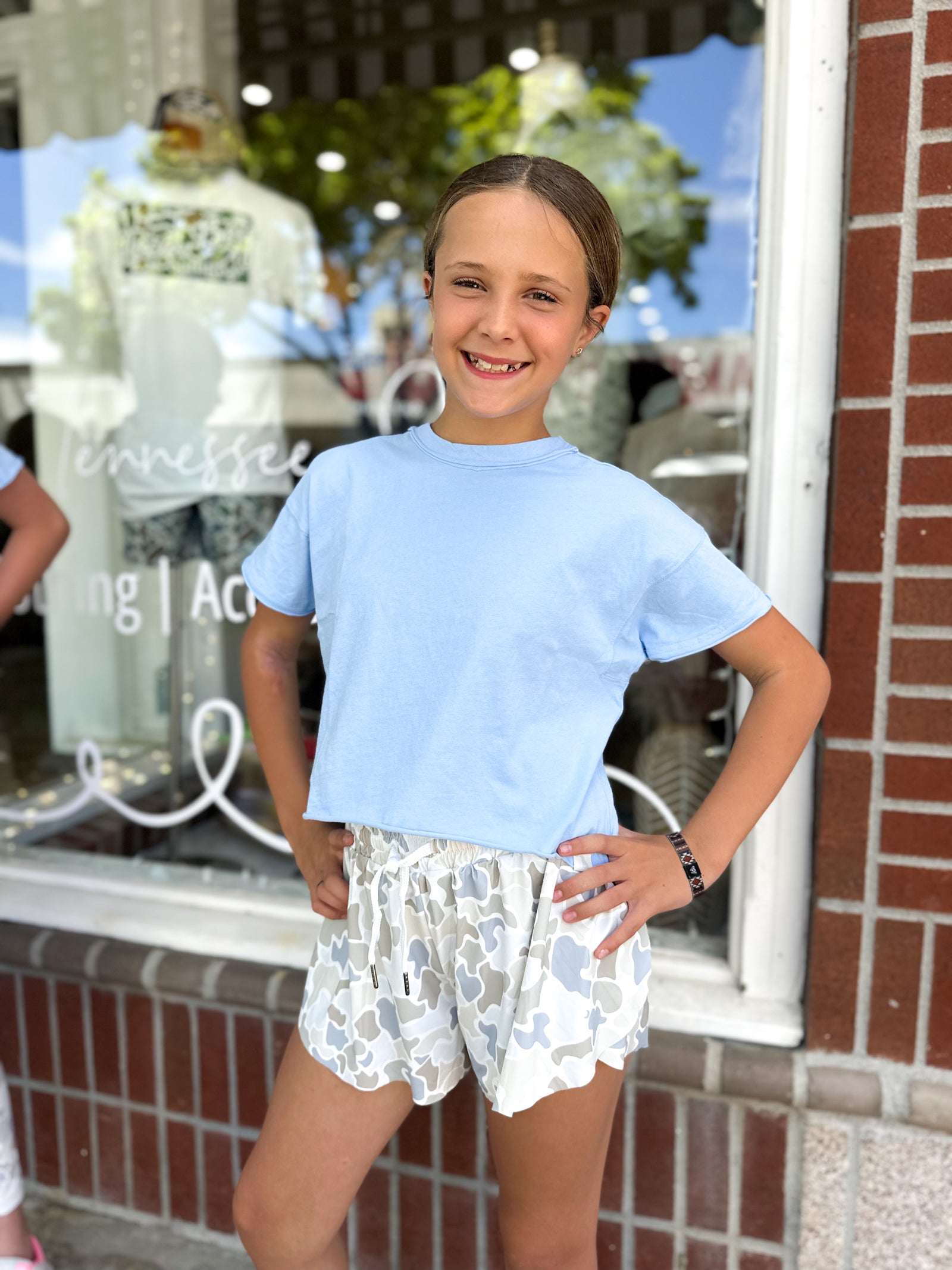 Youth Local Girl Petal Shorts - Saltwater Camo