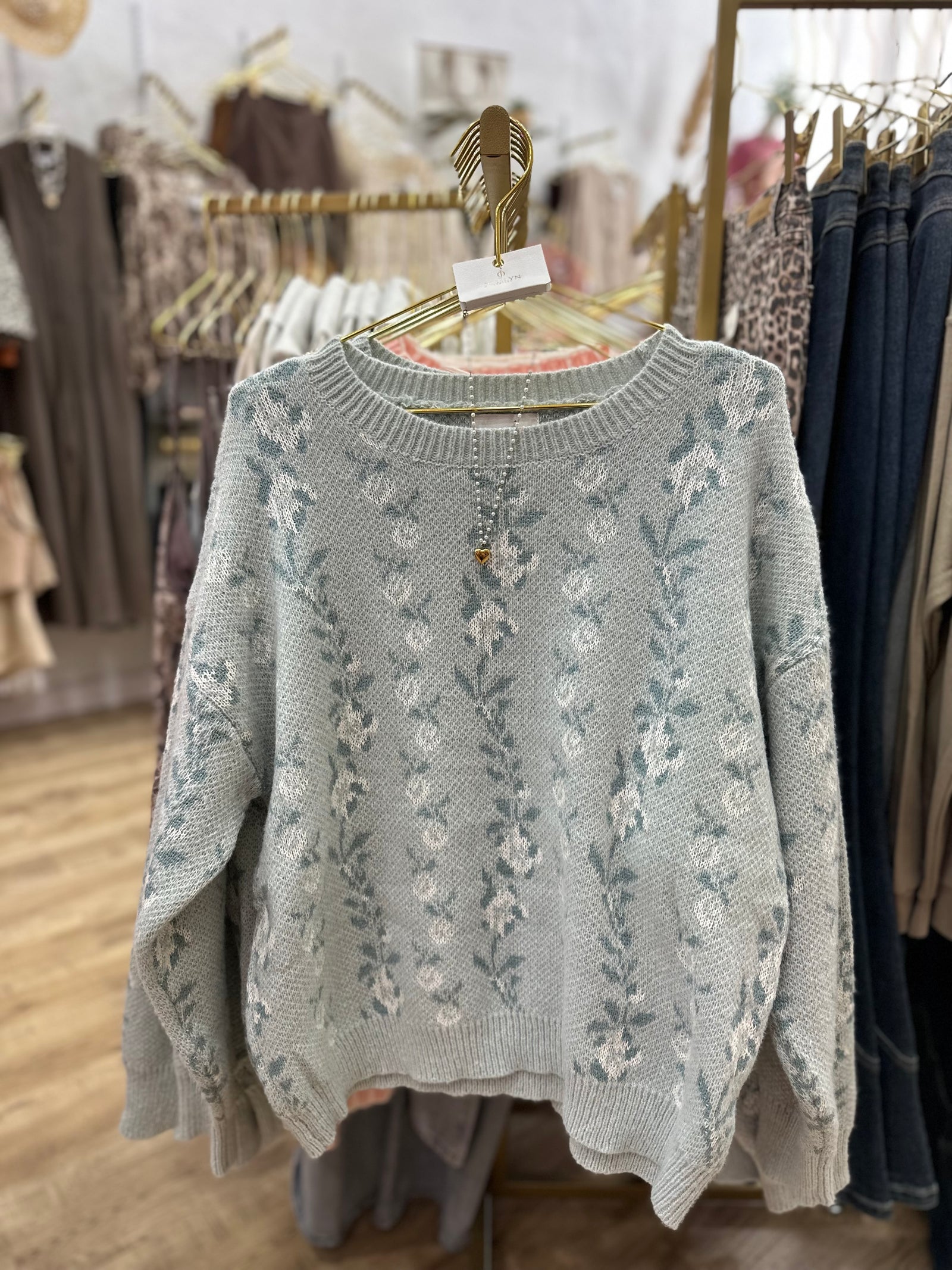 Wrenlee Floral Sweater Top